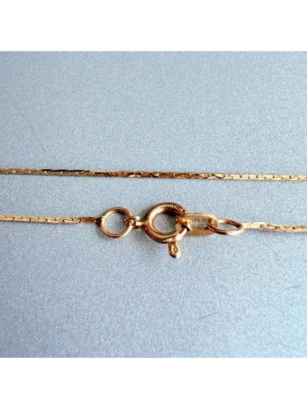 14K Solid Yellow Gold Three Hawaiian Plumeria Flower Pendant Enhancer Necklace - Picture 7 of 9